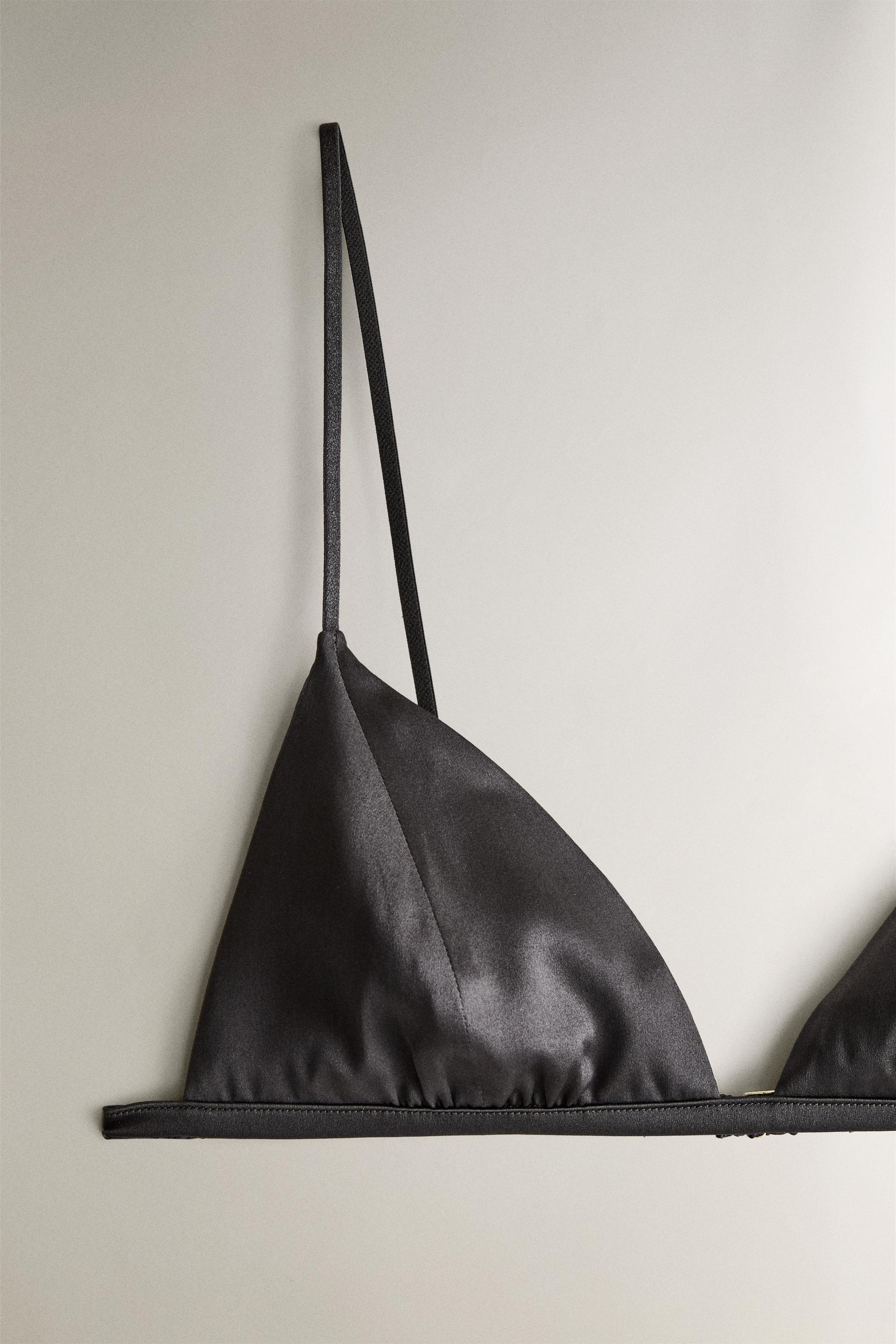 MULBERRY SILK TRIANGLE BRA